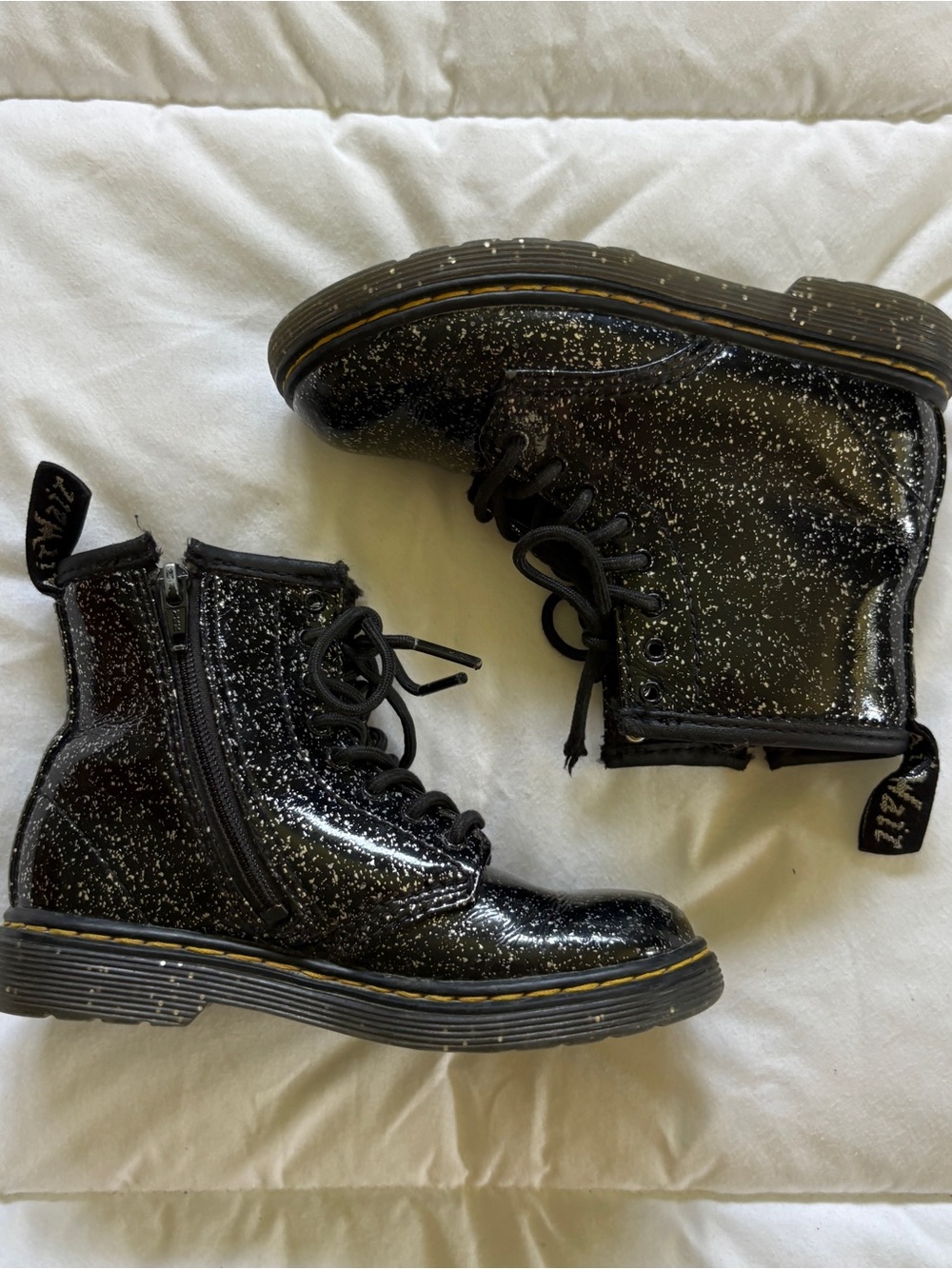 Kids Dr Marten Sparkly Boots